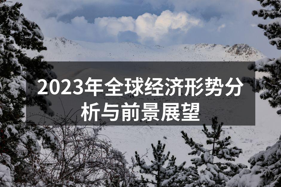 2023年全球经济形势图解